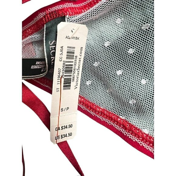 Victorias Secret intimate Red Strappy Bra & Panty Set, sexy red, Valentines, S/ - Picture 5 of 6